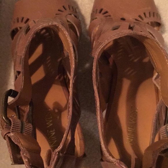 Nine West open toe booties size 9.5 - Picture 6 of 7